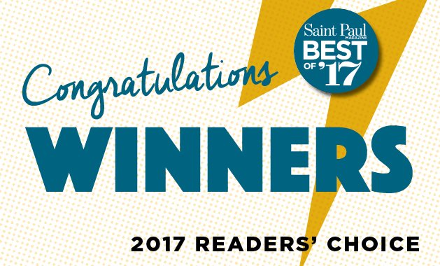 Congrats to the winners of the Best of Saint Paul 2017! bit.ly/2sq34Zh
