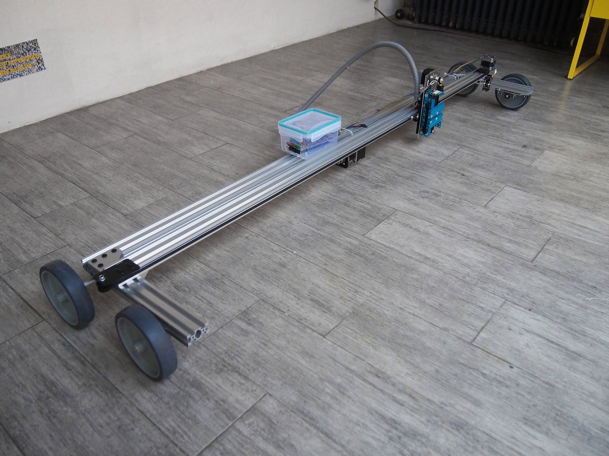 The Digital Wax Printer made it in one piece to NYC! Now is assembled ready to print some batik! <a href="/TextileArtsCent/">Textile Arts Center</a> #MovinUpLive