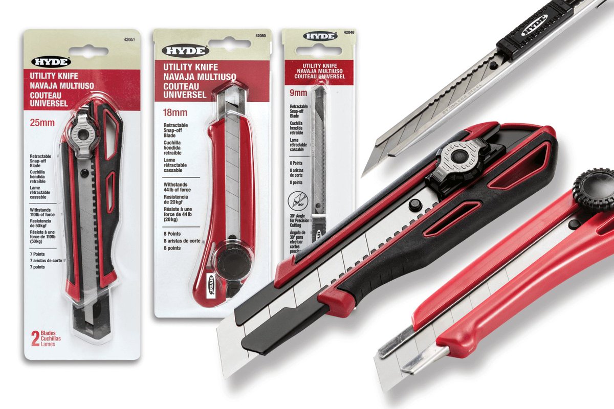 hydetools's tweet image. New blog: Hyde Snap-Off Utility Blades! ow.ly/vufN30dmvtE
