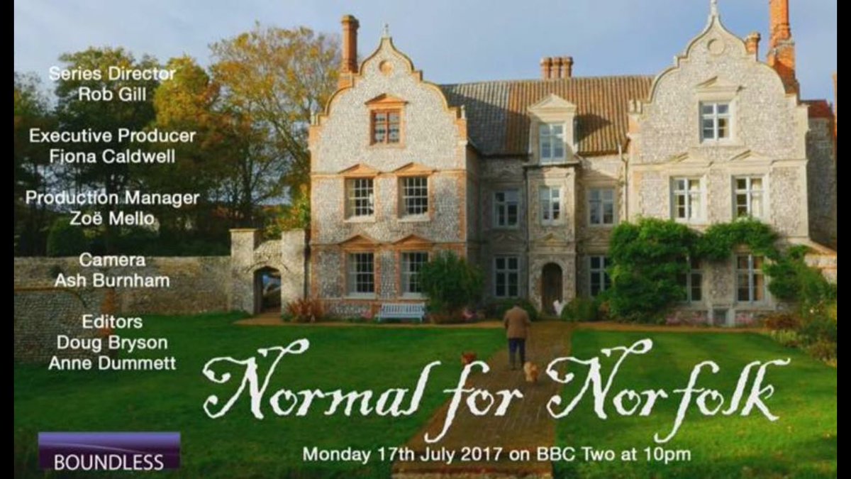 WivetonHall's tweet image. Normal for Norfolk is back with 6 new episodes on Monday, 17th July on BBC2 at 10pm