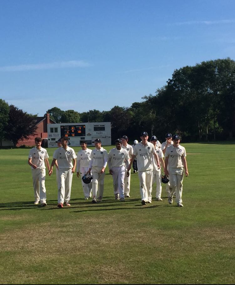 CricketScotland's tweet photo. Remarkable effort from the U17s who have pulled off a 1 run victory to beat Cumbria, who are all out for 101! Beattie 6/22, Dimond 2/19 👏 https://t.co/siGaxmiq2w