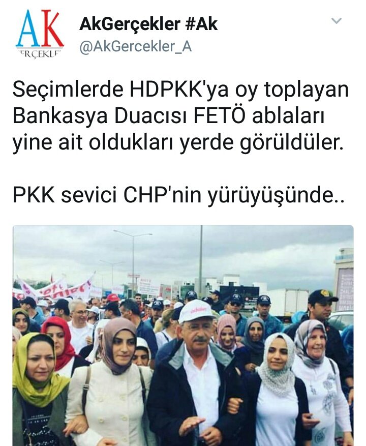 Adı Akgerçekler ama doğrusu Aksalaklar;   başörtülülerin katılması zorlarına gitti kadınları FETÖ'cü( hiç alakası yok) ilan ettiler.