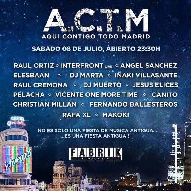 fabrikdiscoteca's tweet photo. Dale a "RT" y ven gratis a #ACTM !! 
Aquí Contigo Todo Madrid #Sorteo https://t.co/fHZrmKu6XT