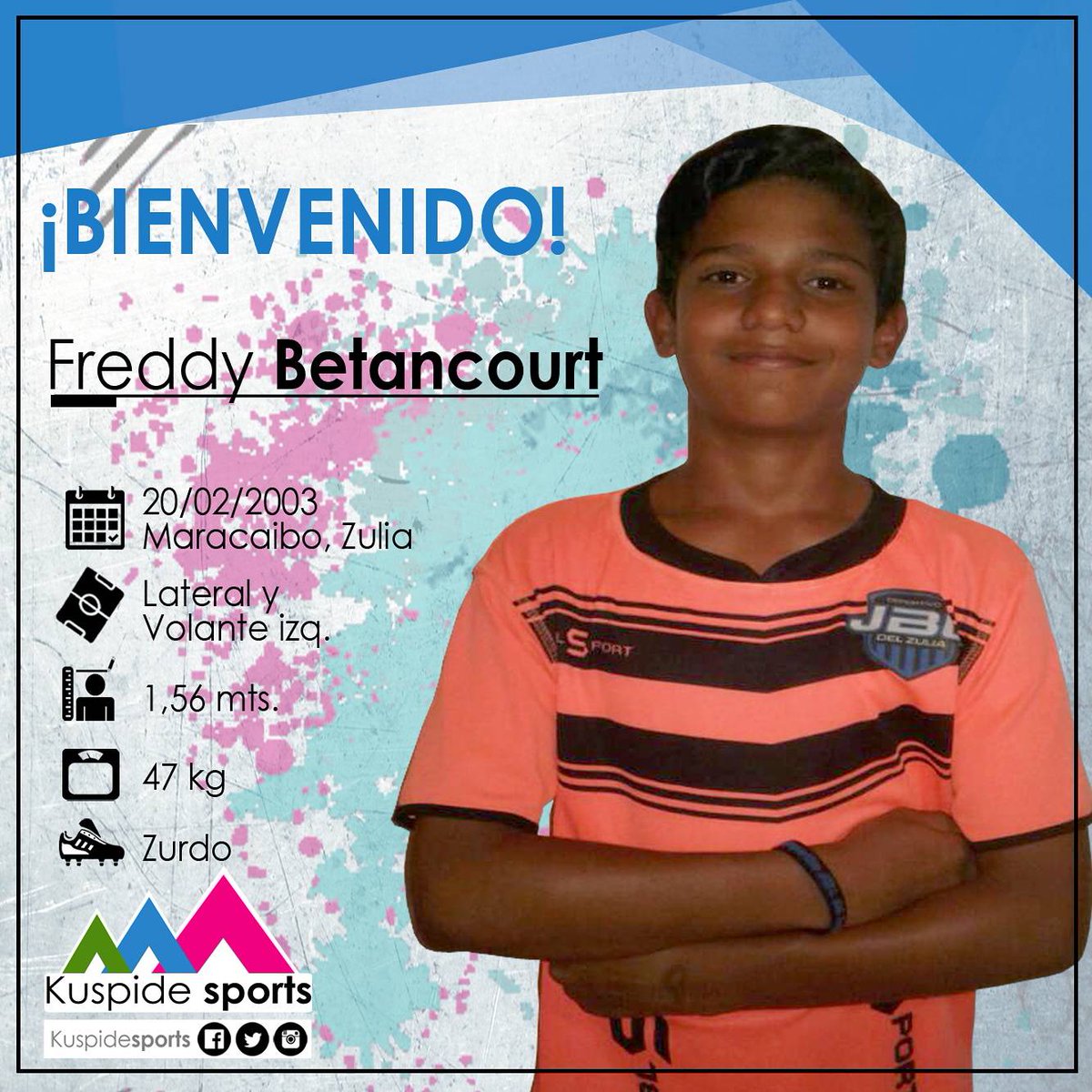 KuspideSports's tweet photo. #TalentoKS | Le damos la bienvenida a Freddy Betancourt, jugador de la sub14 nacional del @DvoJBLZulia https://t.co/sG790IH09R
