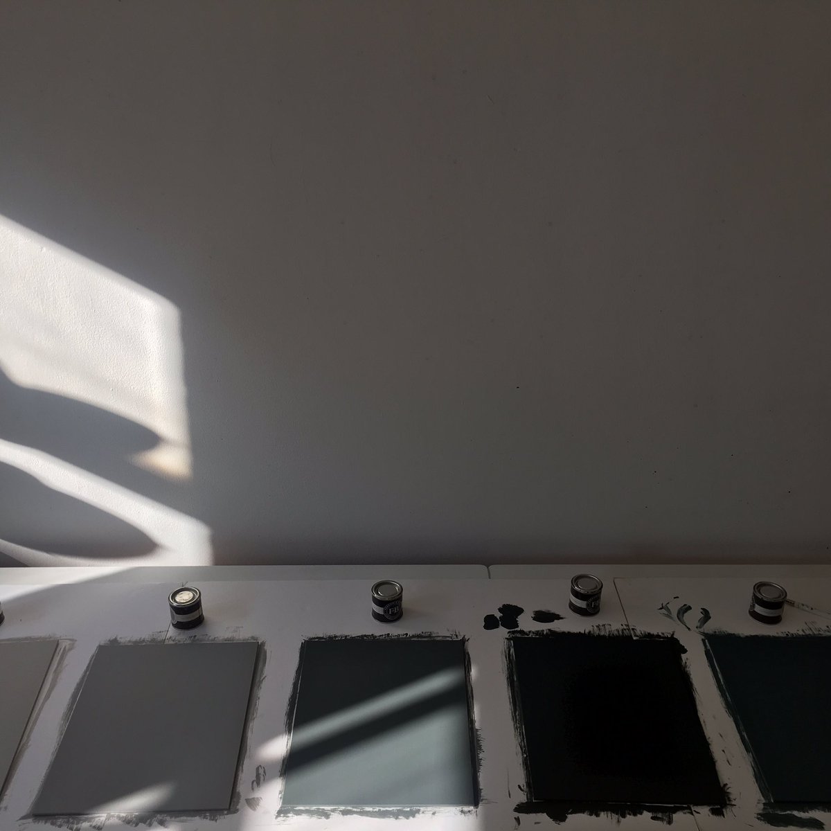 Paint colour sample boards are drying fast today!