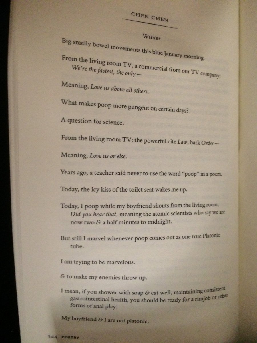 chenchenwrites's tweet image. my poem about poop, state power, my boyfriend, &amp;amp; giving a shit is in the new @poetrymagazine, an issue dedicated to asian american poets!
