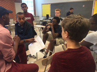 SpringbrookYoga's tweet image. Students in 9th gr acad engage in convos about how to stop bullying. &quot;As bystanders, we have so much power; choose to do something.&quot;@BCCprin