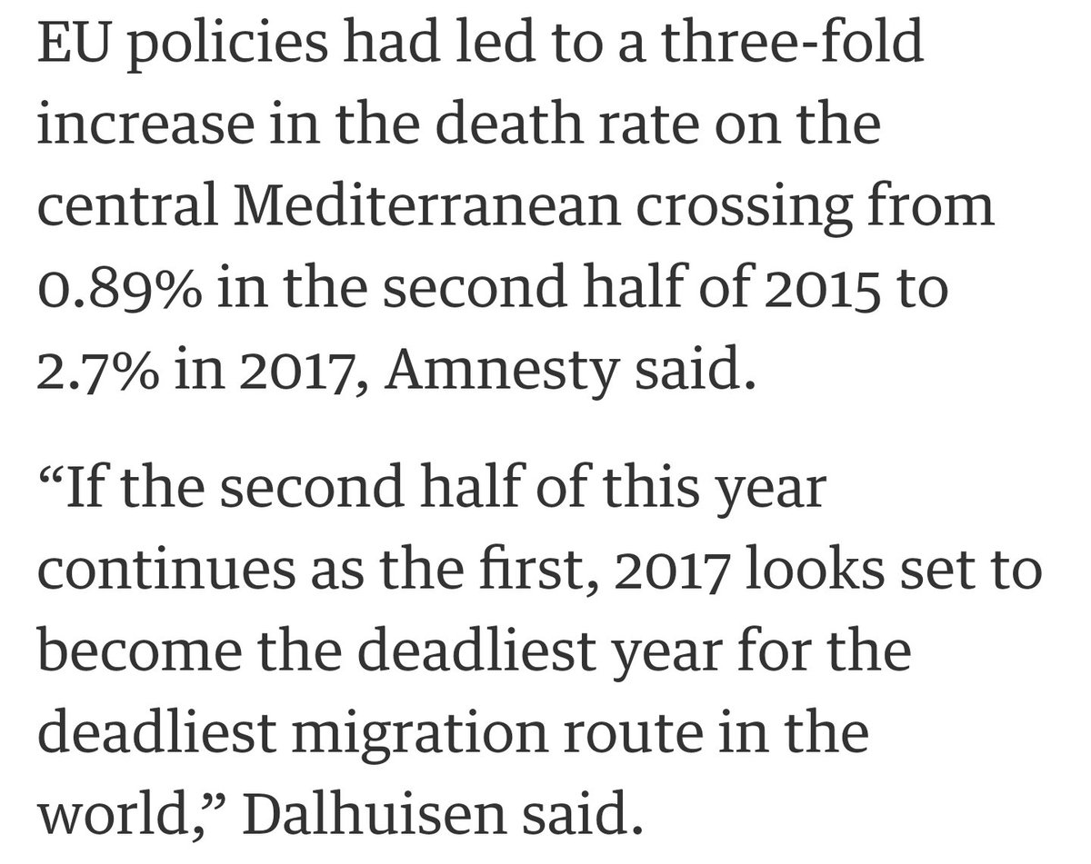 EBS_GeoPol's tweet photo. It's off the news headlines but numbers dying trying to cross the Med are at an all time high. Policy decisions are making it worse. https://t.co/EshuoHNyR8