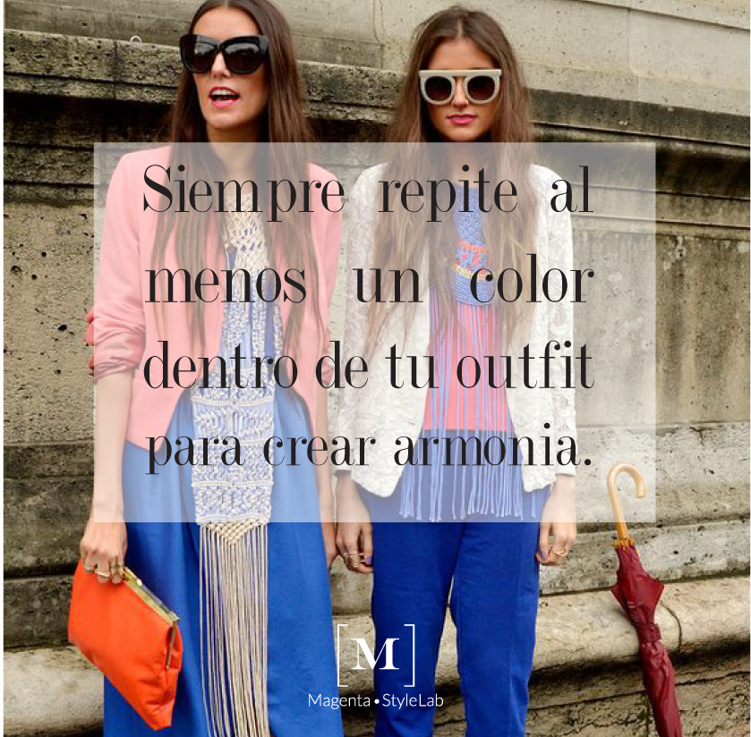 MagentaStyleLab's tweet photo. Crea conjuntos armónicos al combinar los colores de tus prendas con este consejo de estilo #MagentaStyleLab https://t.co/OtXFuLexhc