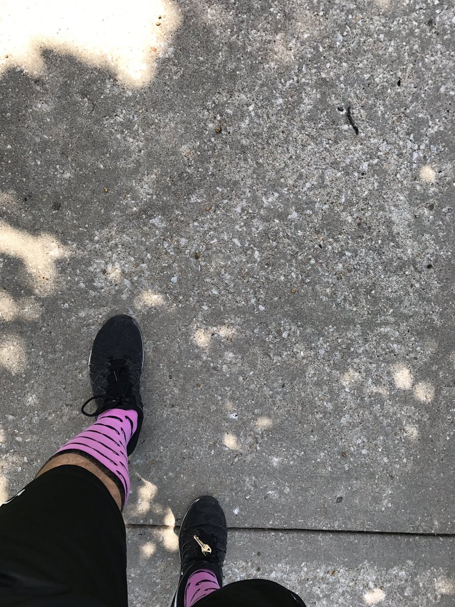DrewMueller_DPT's tweet photo. Squeezed in 1.5 mile jog and some body weight exercises over the extended lunch #PinkSocksFTY #summerofMOVE https://t.co/O0M9E0PySk