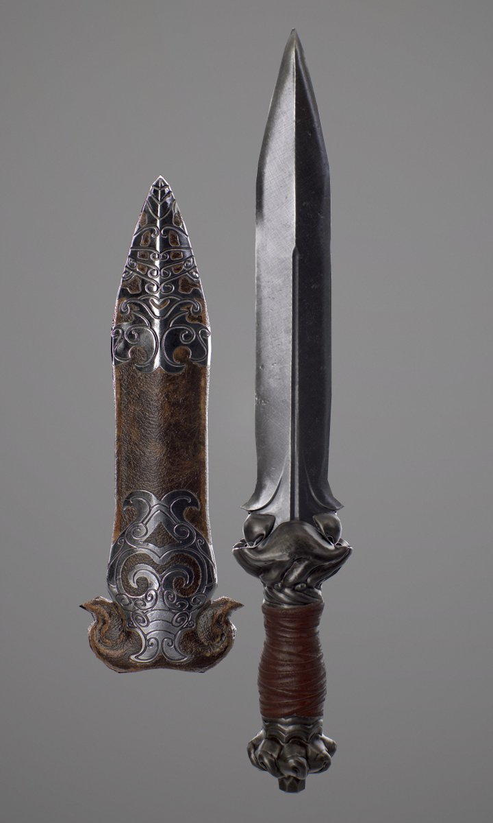 Thorrows's tweet photo. have you seen the marvelous dagger our 3D-Artist made for #thorrows? #indiedevhour #VR #gaming Check him out at https://t.co/QqTLvyzTXM https://t.co/9sBAypOt7I