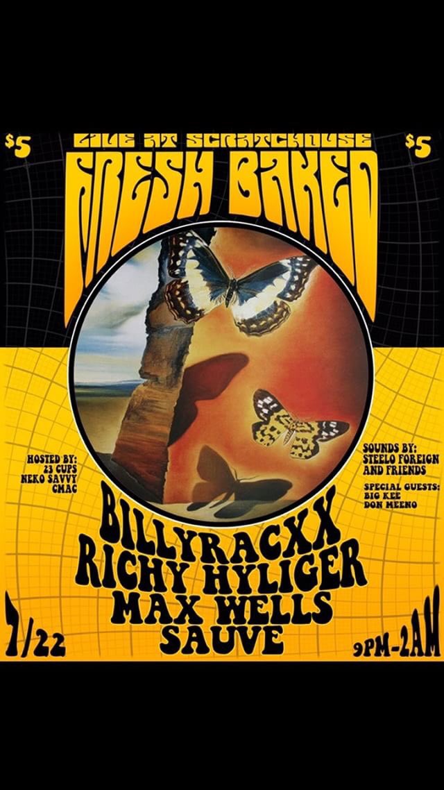 atxconcert's tweet photo. #FreshBaked takes over @scratchouseatx on 7/22. Free food, cheap drinks, &amp; some of the best talent in Texas!!

TIX: https://t.co/PbRHDQZ5tn https://t.co/DZCzwN5wfR