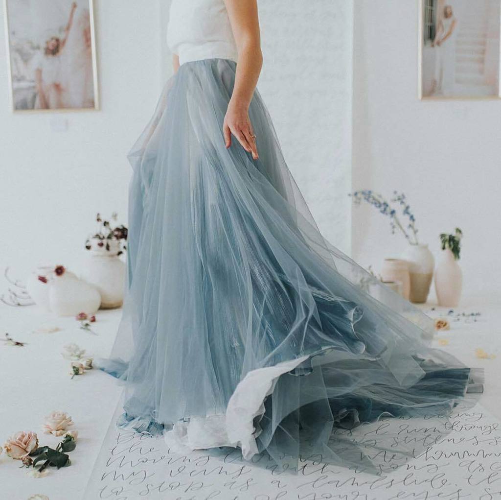 We already adore tulle, but especially when it comes in such a beautiful &amp; unique colour! 🌙 A lovely dress availab… ift.tt/2tJqFYT