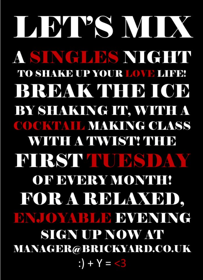 Next event Tuesday 1st August ❤️🍸