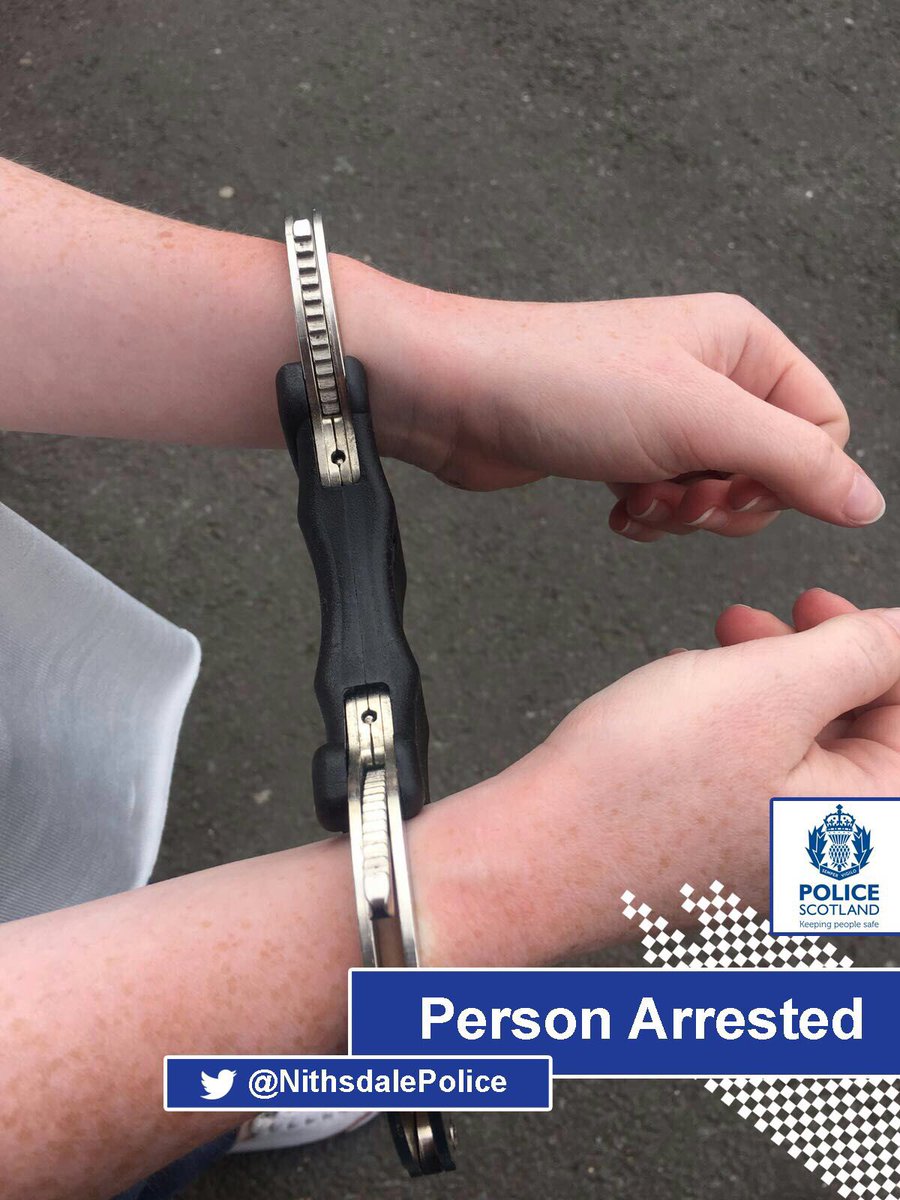 NithsdalePolice's tweet photo. Male arrested by #Dumfries Community Cops today in relation to thefts from cars in town recently. Always lock you car! #keepthievesout https://t.co/Qd154TxUBQ