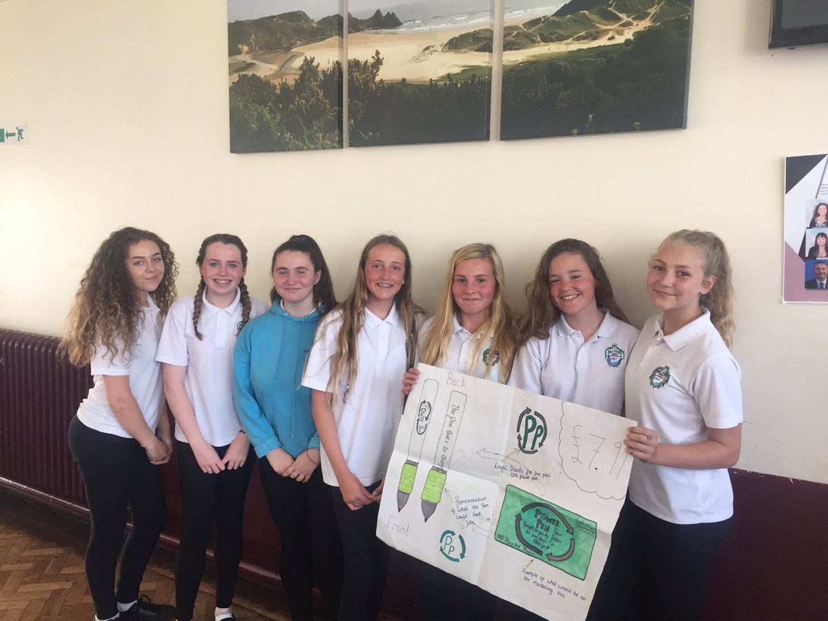 Team 'Pen Pal' going through to represent @gowertonschool <a href="/YBDWales/">YoungBusinessDragons</a> semi finals in October #daiawn