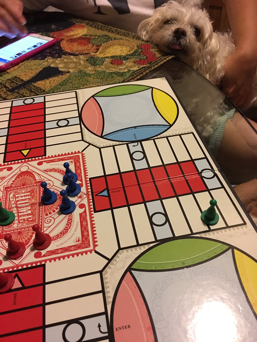 Sadielicious11's tweet photo. These girls are boring me with this dumb board game #parcheesi #boring #feedmesomething 🐾 https://t.co/EbTaUOt84R