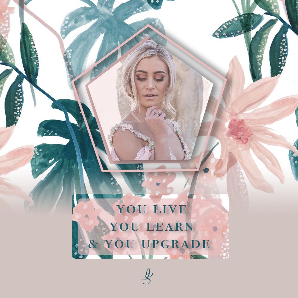 You live, you learn, &amp; you upgrade ~ #WednesdayWisdom 🌸