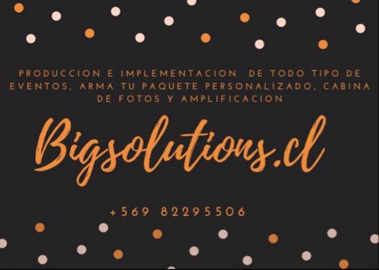 BigSolutionsCL's tweet image. Atentos!!! Aquí hacemos tu fiesta realidad!