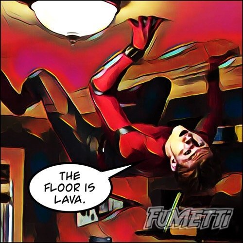 FumettiApp's tweet photo. Who is ready for #spiderman #homecoming ? 
#tomholland #marvel #sony #thefloorislava #floor #floorislava #ironman #avengers https://t.co/4MPn2DtwxY