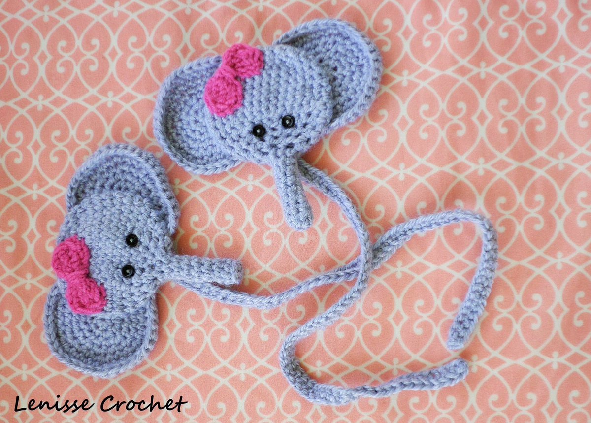 Bookmarks get urs today! LenisseCrochet.etsy.com #HandmadeHour #elephants #ChildrensBooks #dream #children #crochet #Handmade #cute #kawaii