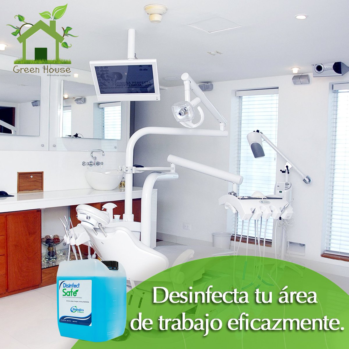 _GreenHouseMx's tweet photo. #Disinfectsafe. Desinfectante instantaneo volátil. capaz de eliminar virus, bacterias, algas y hongos. https://t.co/UTJYZ1gYWd