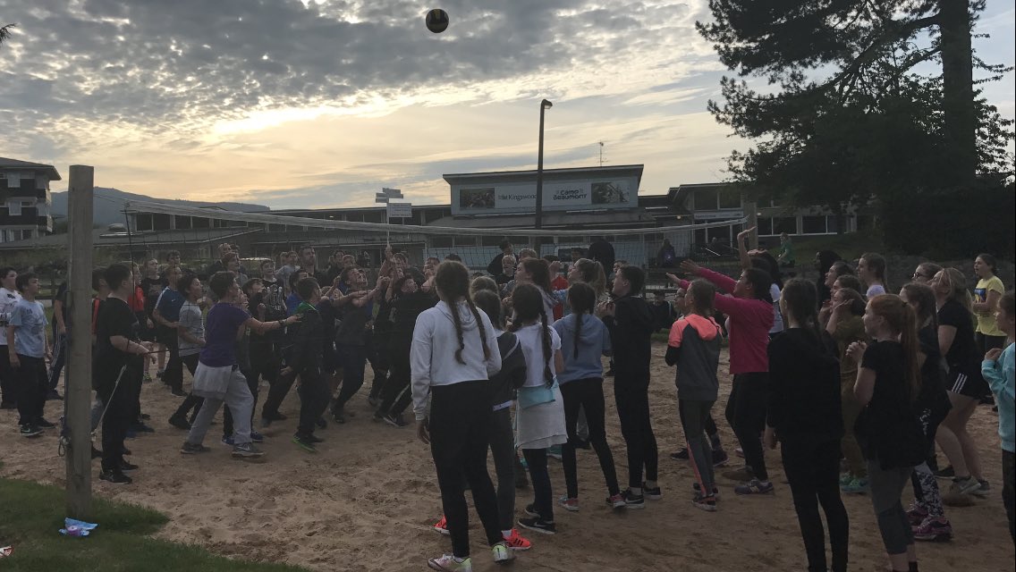 Epic game of 50-a-side Boys vrs Girls Volleyball! #Colomendy2017