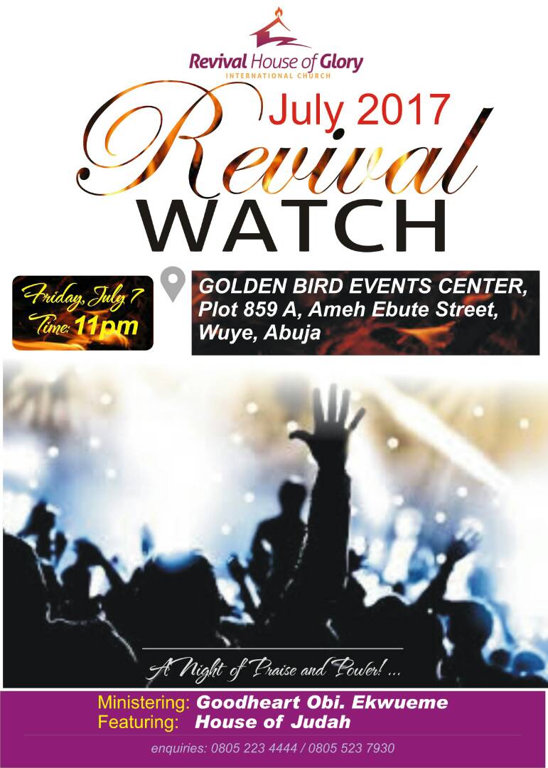 RHOGIC's tweet photo. Its #RevivalWatch this Friday, don't miss it for anything.
See the flyer for more details. https://t.co/ALJneVYXlz
