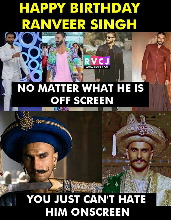 Happy Birthday Ranveer Singh 