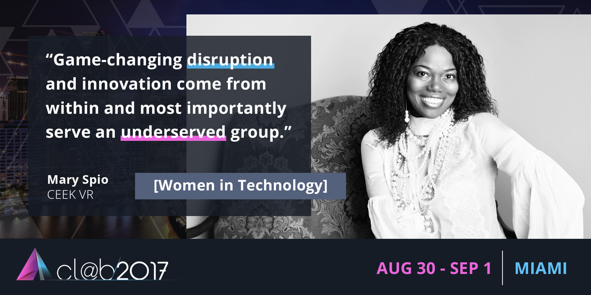 FIBAbankers's tweet photo. Catch @CEEK's Chief Visionary &amp; Product Architect, @MarySpio, on our "Women in Technology" panel at #CLAB2017: https://t.co/mNOm90G65T https://t.co/ZmNAH1QBfJ