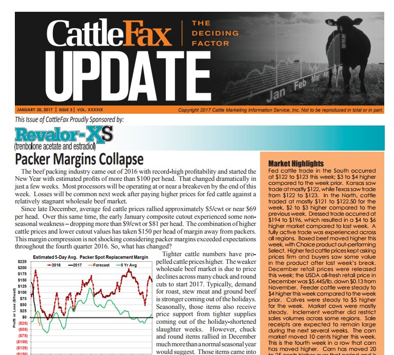 cattlefax's tweet photo. The Update has been the bread n' butter of CattleFax for nearly 50 years. Check out your free copy! #CFUpdate https://t.co/U14Ml1BD4e https://t.co/b2mUg6nhUp