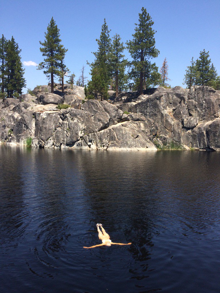 MarekTheBee's tweet photo. Best swimming hole in the Sierra. #DorisLake https://t.co/PHqC64KJM5