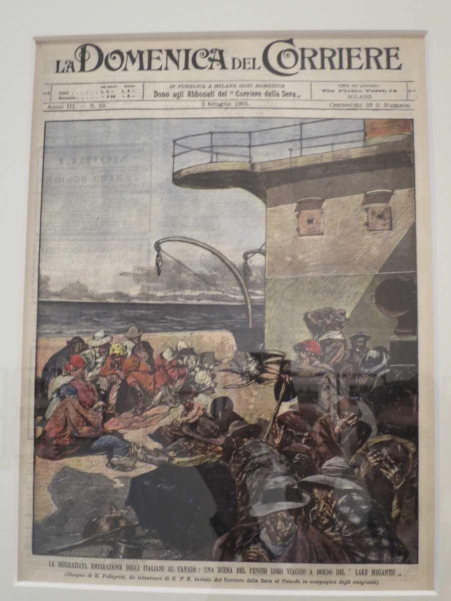 AlbeGabriele's tweet photo. #Milan #Triennale #LaDomenicadelCorriere 1901 migrants on a ship to Canada @RS4VP @EuroPeriodicals @VictorianWeb @longvictorian2 @ExeterCIGH https://t.co/ddIeOACaEp