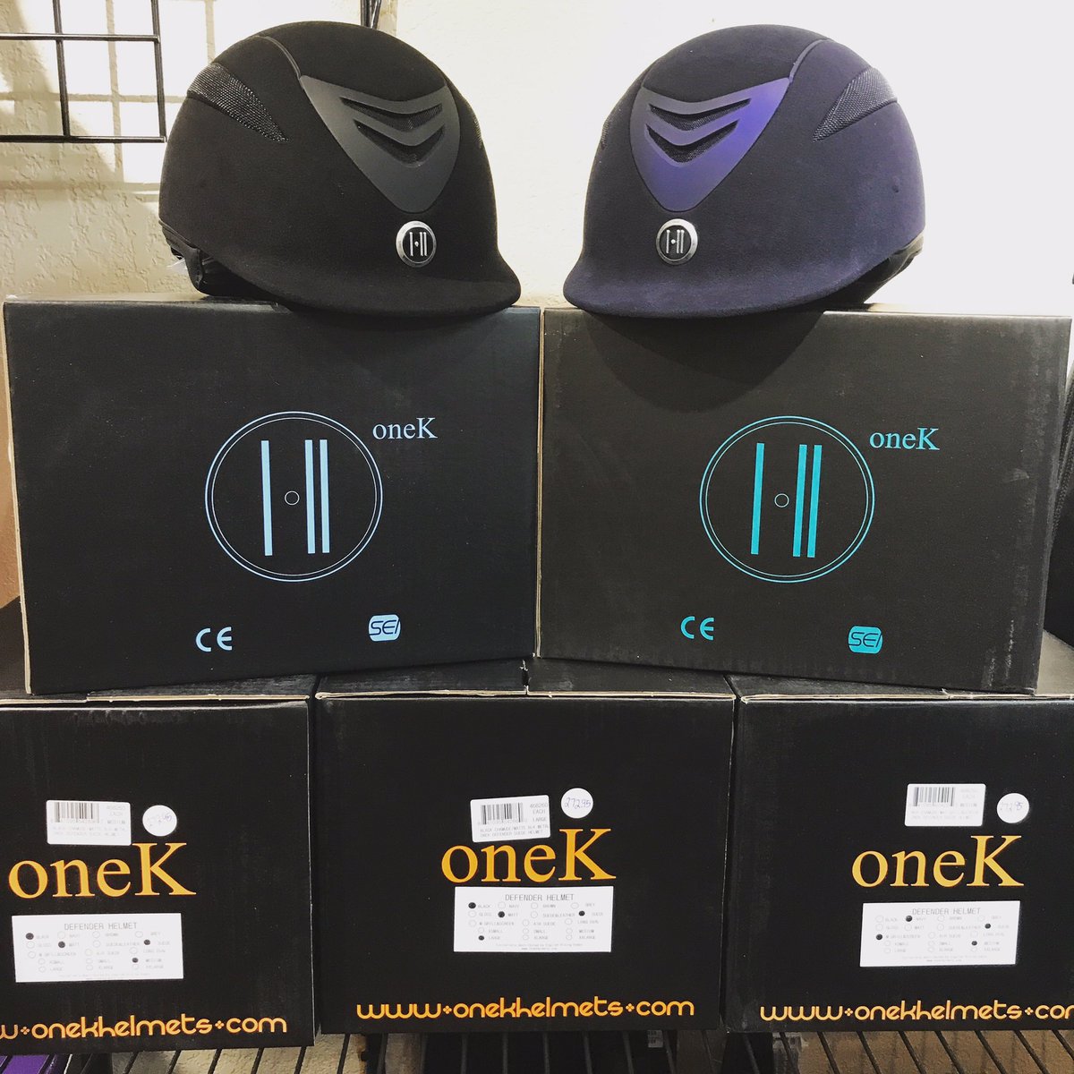 <a href="/OneKHelmets/">One K Helmets</a> just hit the shop tooooday! Black &amp; navy matte are available in an array of sizes 👏🏻 #WeSpecialOrderToo #Swooning
