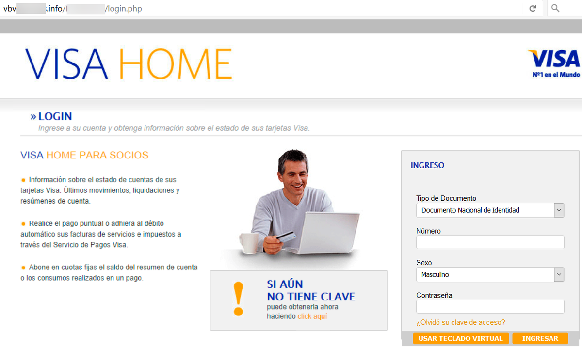 SeguInfo's tweet photo. Tener un dominio .INFO (registrado hoy) para un #phishing de #Visa, no tiene precio :) Luego más información en un post https://t.co/ktqgYINhPJ