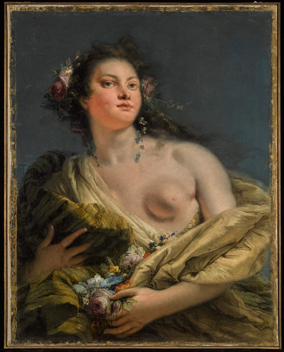 Sothebys's tweet photo. #AuctionUpdate The most important #Tiepolo discovery of recent years, unknown until 2008, his sumptuous Portrait of a lady sells for £2.41m https://t.co/MzYsWQYmap