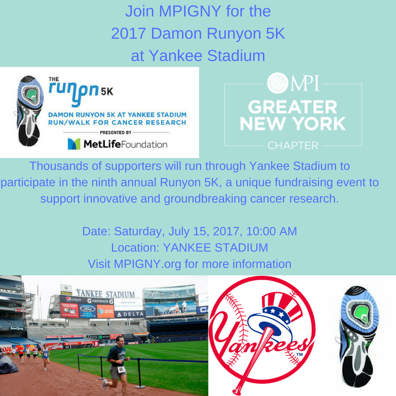 NYPCMA's tweet photo. NYPCMAers - join our friends @MPIGNY for the 9th Annual Runyon 5K 7/15 to support cancer research. Register &amp; info: https://t.co/llgpOKlQqV https://t.co/LfSEKjEKzS