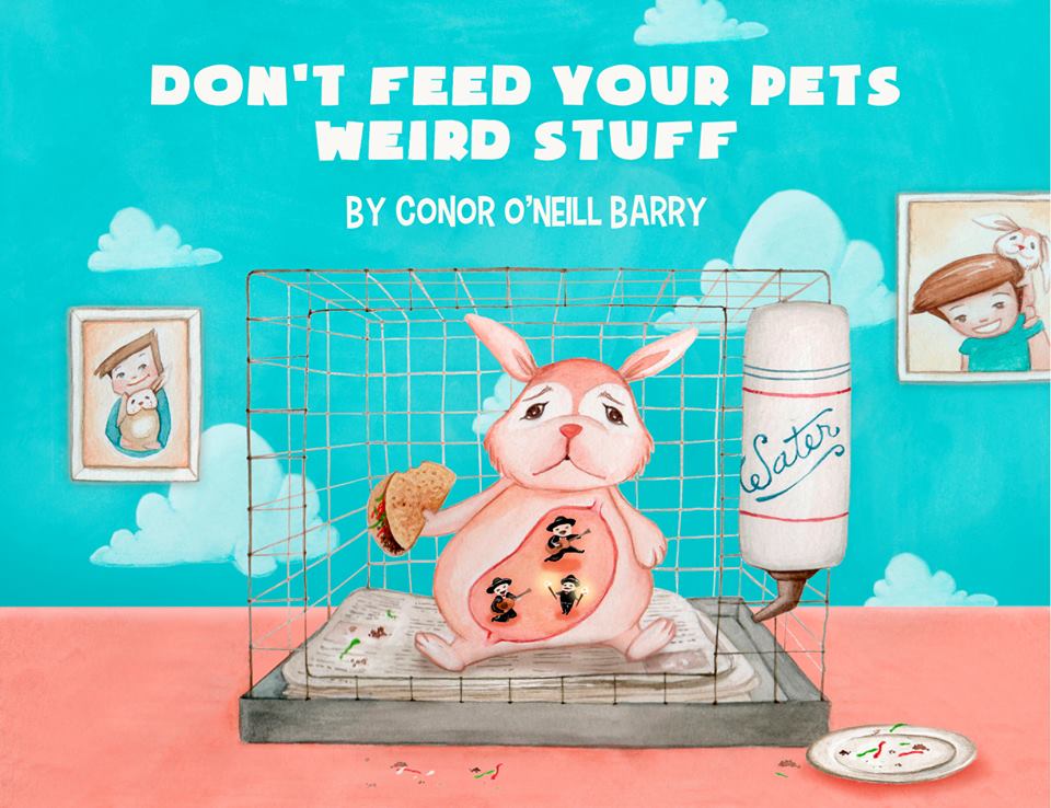 Conor Barry writes books for kids and grown-up kids! "Don't Feed Your Pet's Weird Stuff," is too cute &amp; def on our summer reading list! 😄