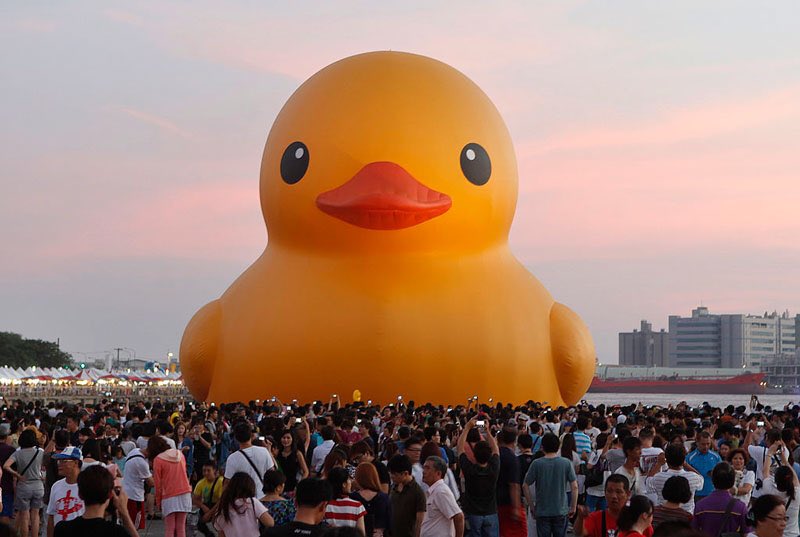 MattTabah's tweet photo. This giant duck attracted 750,000+ people to Toronto's waterfront this past weekend 😲#ducktales #mywonderfulcanada #canada150 https://t.co/kx9Svb9zLL