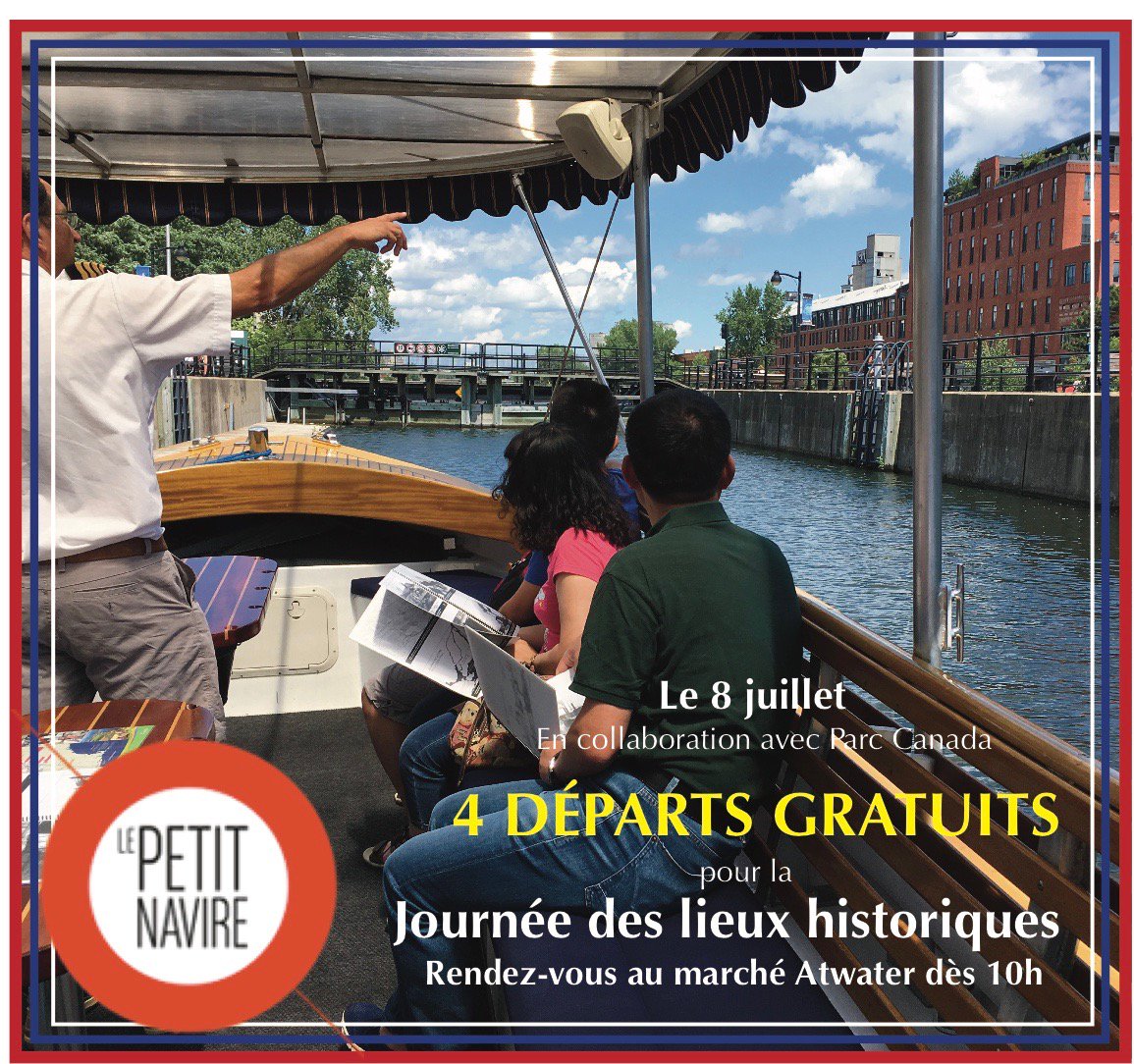 Le Petit Navire s'implique pour la journée des lieux historiques avec Parc canada! #canallachine #ElectricVehicle #histoire