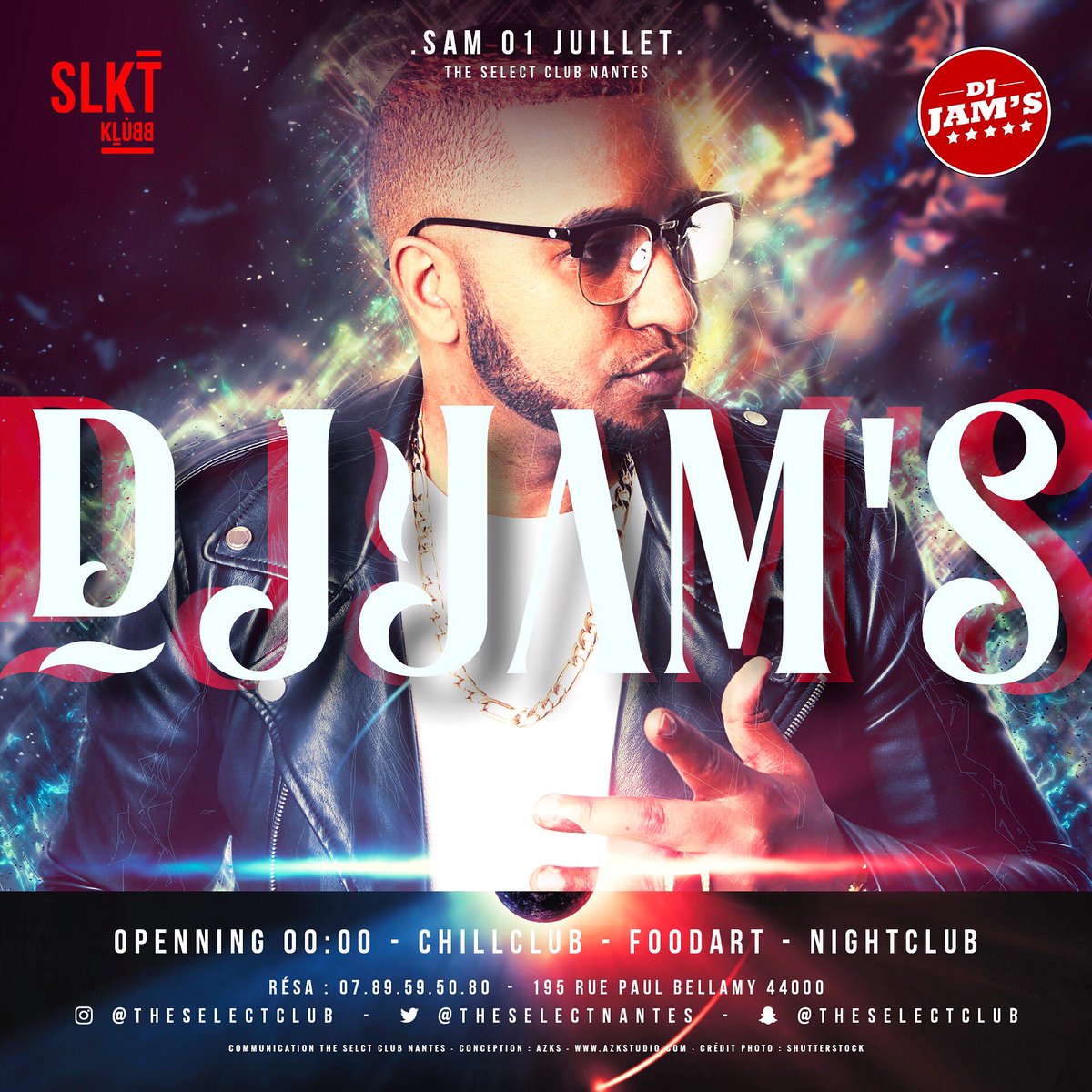 TheSelectNantes's tweet photo. ♦️SLKT_NEWZ♦️Les RDV du week-end !! 
•Vendredi Deejay H entrée Gratuite pour tois
•Samedi @DjJamsParis • Gratuit avant 1h30 • 0789595080 https://t.co/zUb3NN9Tlk