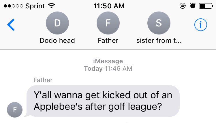 RebekahKate_'s tweet photo. Mom goes out of town &amp; dad's trying to rage. https://t.co/1fPF6rHPpj