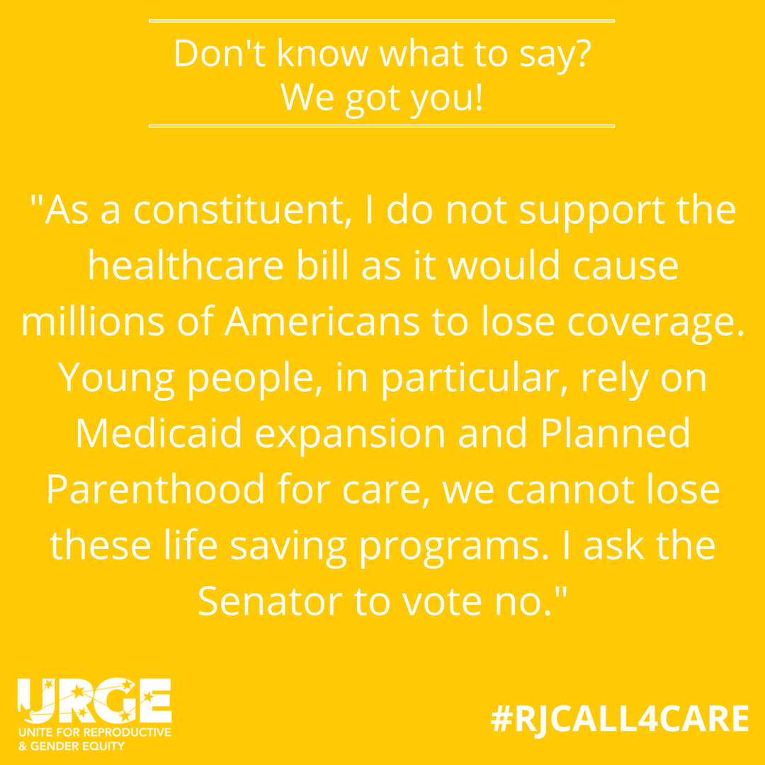 URGE_org's tweet photo. Want to join the #RJCall4Care but don't know what to say? Don't worry we've got you! Check out our script & call: (480-428-0747) #ACASaves https://t.co/xbkY6CUrLJ