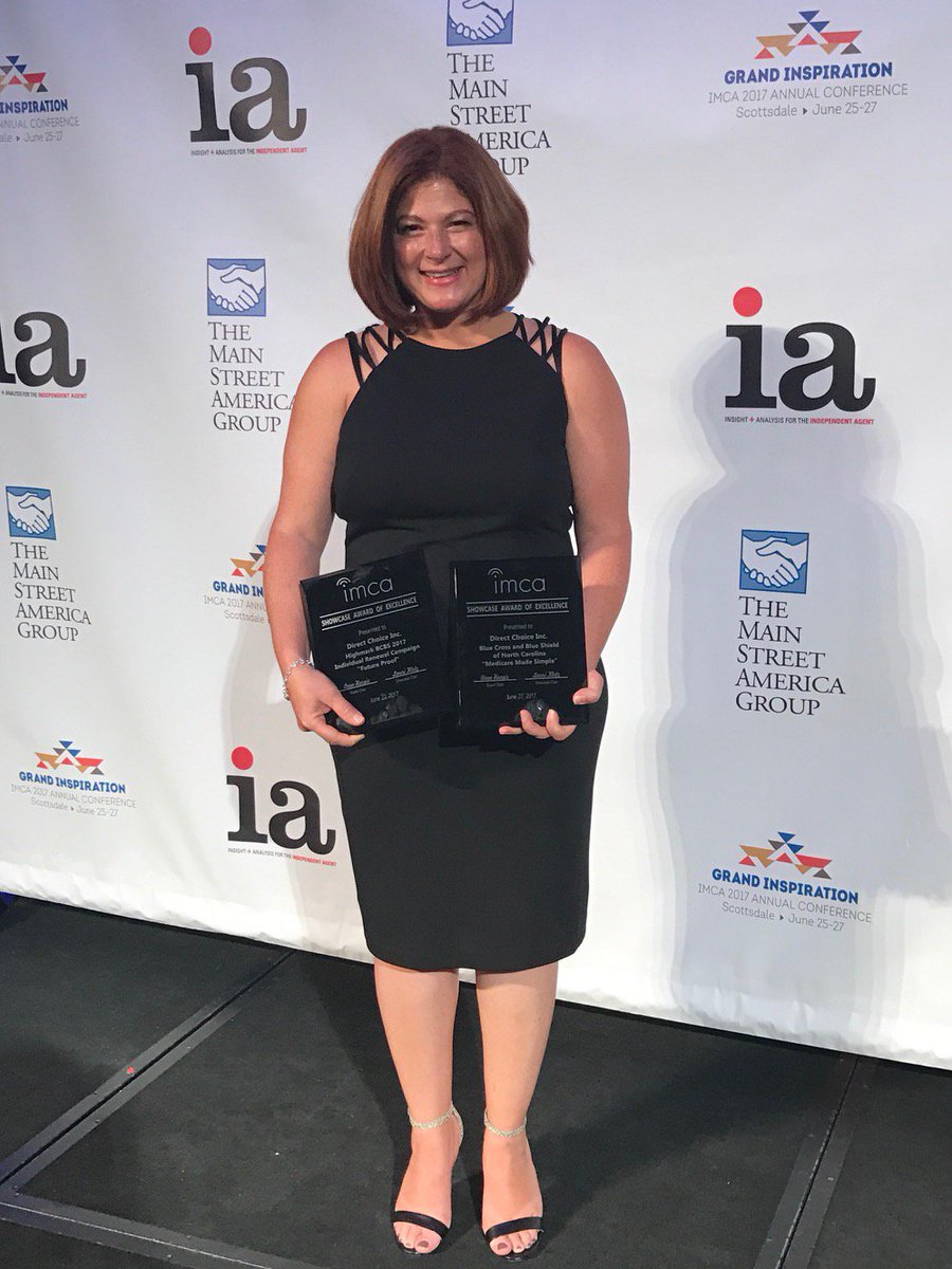 DirectChoiceInc's tweet photo. Congrats @DirectChoiceInc - 2 IMCA Showcase Awards! @BCBSNC “Medicare Plain and Simple” & @Highmark "Future Proof”. #2017IMCA #DCICommitted https://t.co/fKQ3SrwNiw