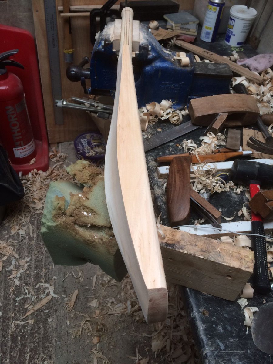 vikingcricketuk's tweet photo. This beast is being finished for a very special customer #Thorminator https://t.co/2ISCZukguz