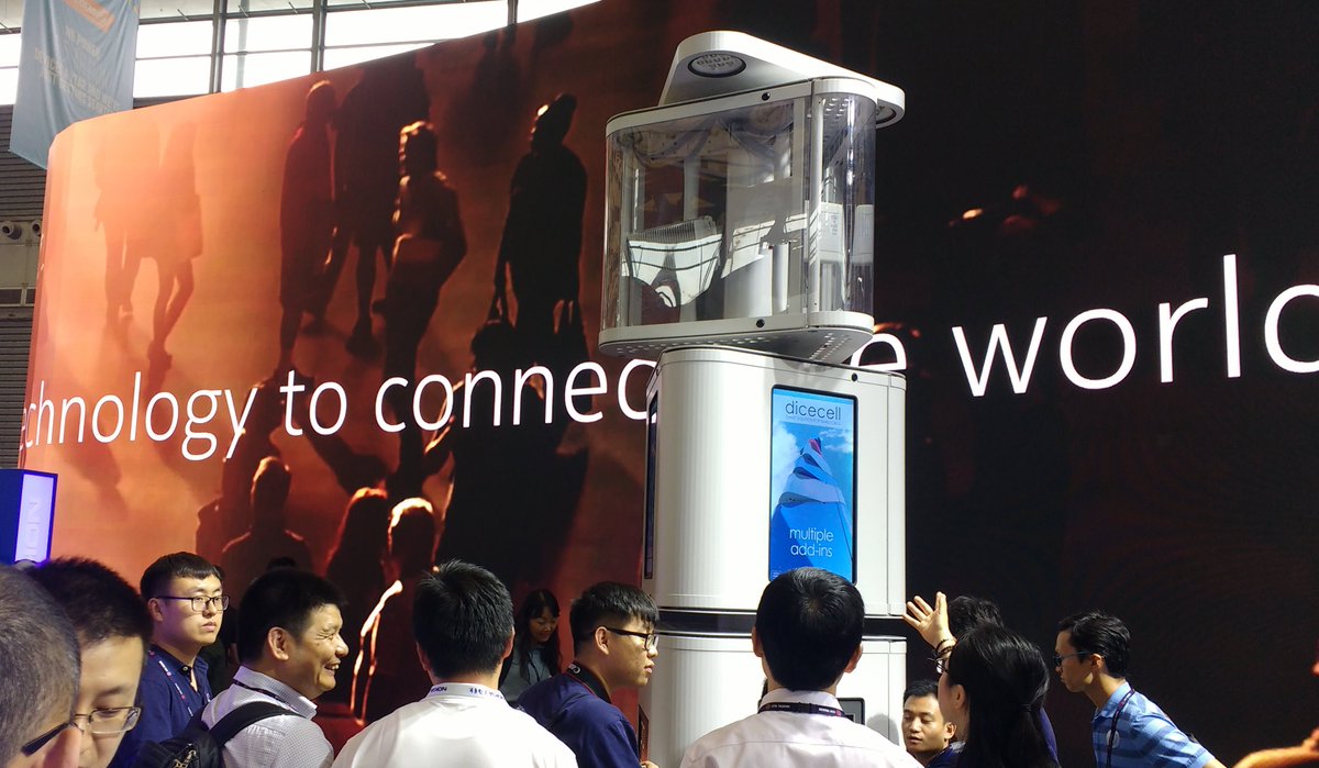 At #MWCS17 Shanghai <a href="/nokia/">Nokia</a> <a href="/nokianetworks/">Nokia for Service Providers</a> booth, a picture says 1000 words: Dicecell stands tall ..we create technology to connect the world