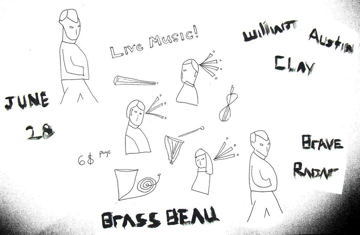 Tonight! William Austin Clay (Texas, OSR) with Brave Radar &amp; Rakam facebook.com/events/1066889… $6/PWYC