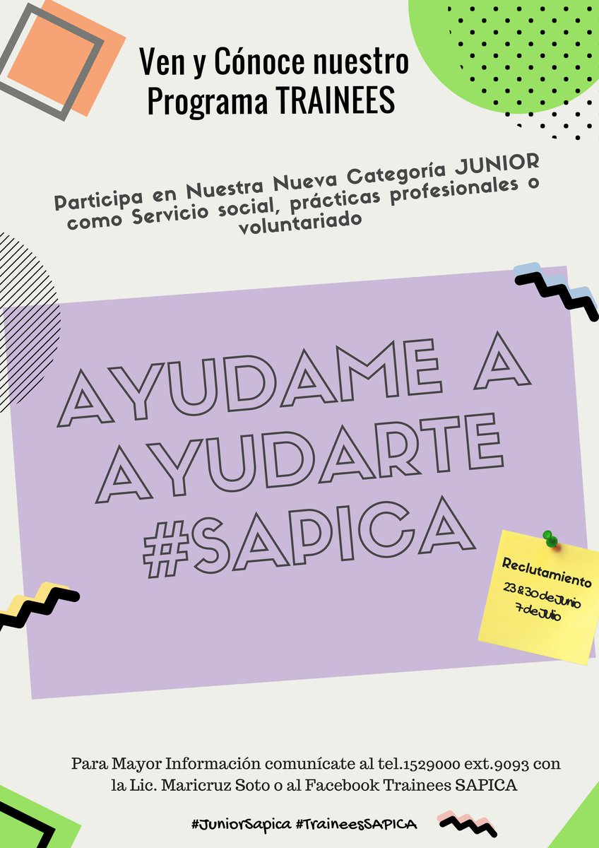 SAPICAmexico's tweet photo. Estamos buscando #trainers para la próxima edición de agosto, conoces a alguien? escríbenos a logistica@sapica.com https://t.co/8JIMxTxHDs