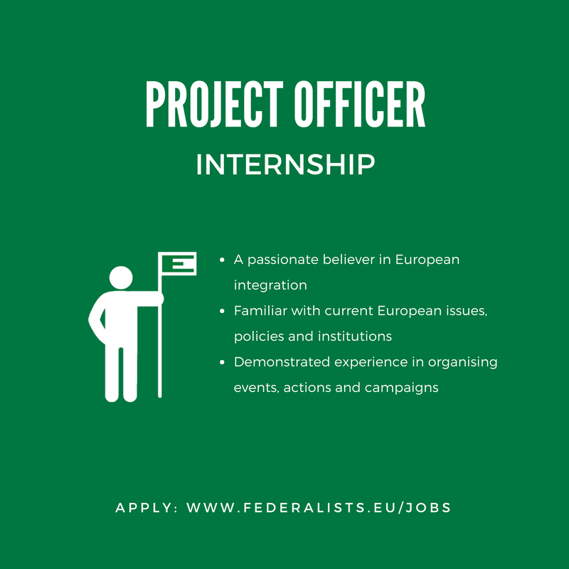 Looking for a passionate project officer - passionate about federalism &amp; project management. Apply! federalists.eu/jobs/  #BrusselsJobs