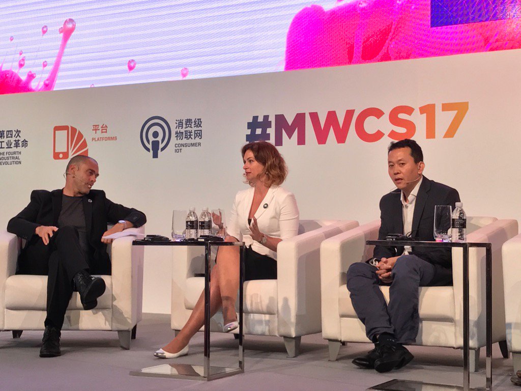 Great panel discussion at MWC today in Shanghai <a href="/judit4immmr/">Judit</a> #telekomwall <a href="/immmr/">immmr</a> #Telekom #Shanghai #MWCS17